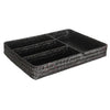 Drawer Organizer Storage Box Dividers 4 Compartment Tray Holder black