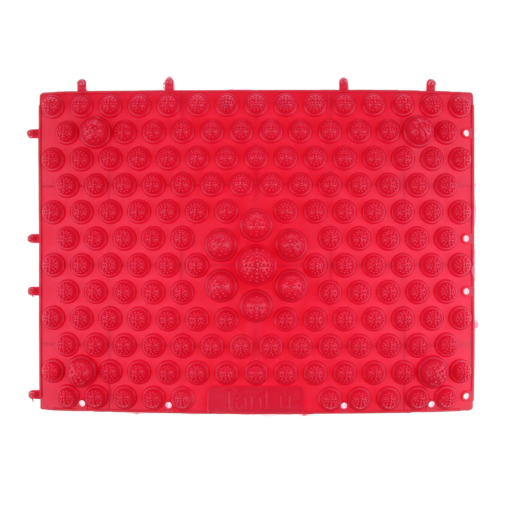 Reflexology Acupuncture Foot Massage Pad Toe Pressure Plate Mat Red