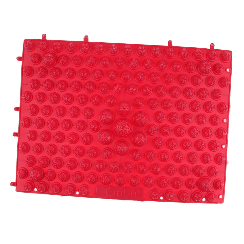 Reflexology Acupuncture Foot Massage Pad Toe Pressure Plate Mat Red