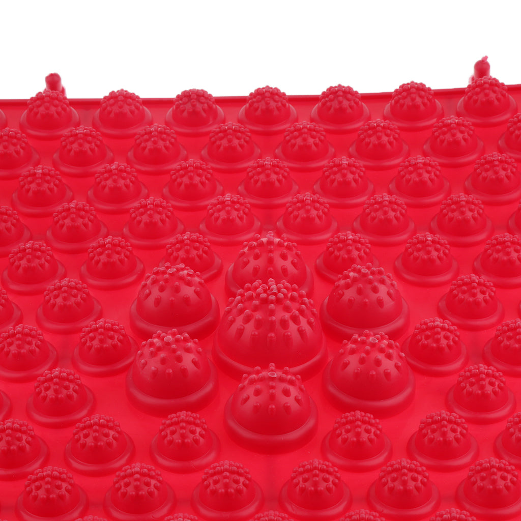 Reflexology Acupuncture Foot Massage Pad Toe Pressure Plate Mat Red