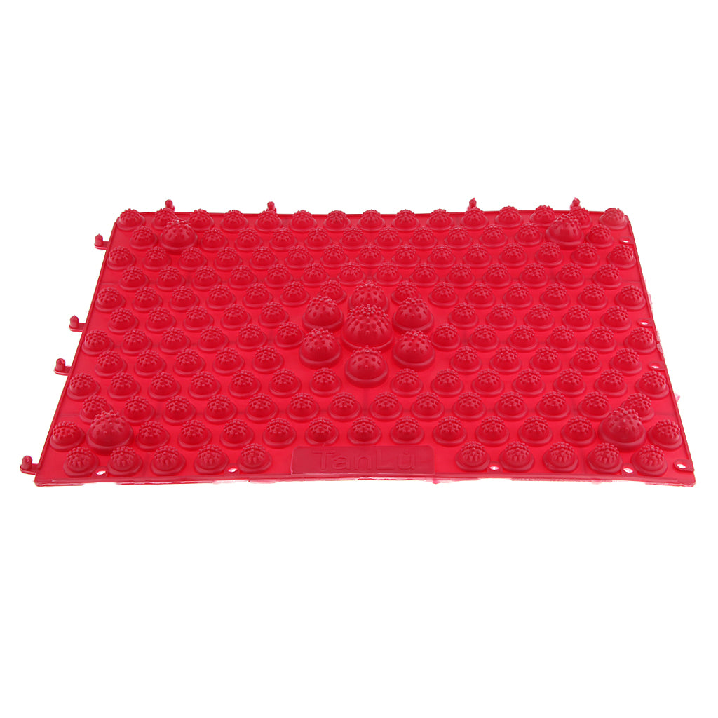 Reflexology Acupuncture Foot Massage Pad Toe Pressure Plate Mat Red