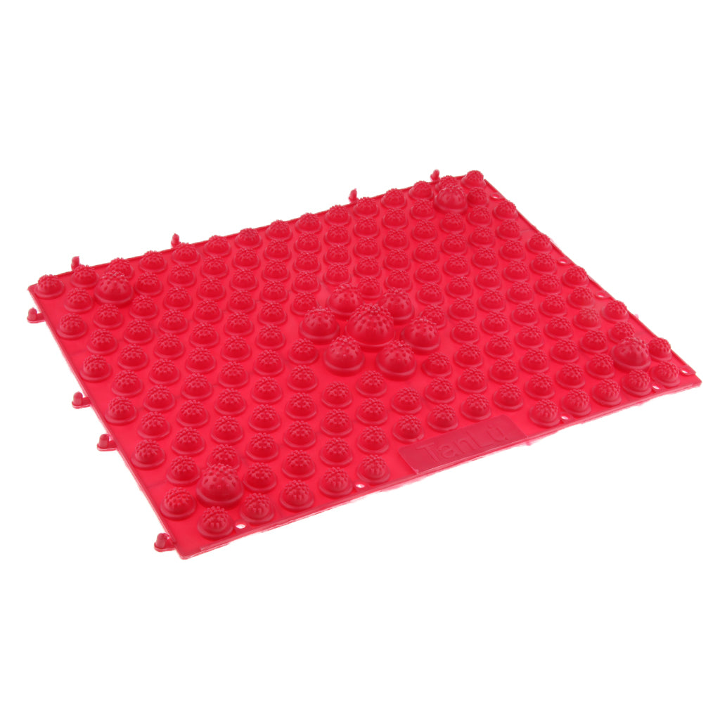 Reflexology Acupuncture Foot Massage Pad Toe Pressure Plate Mat Red