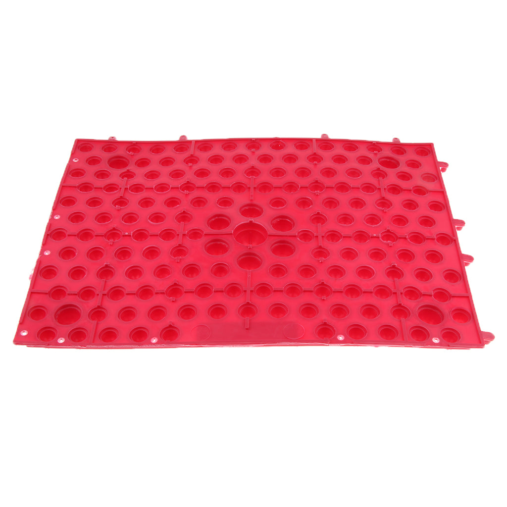 Reflexology Acupuncture Foot Massage Pad Toe Pressure Plate Mat Red