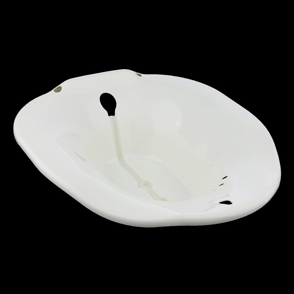 Toilet Sitz Bath Tub Hip Basin for Pregnant Women Hemorrhoids Patient White