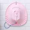 Toilet Sitz Bath Tub Hip Basin with Flusher for Pregnant Hemorrhoids Pink