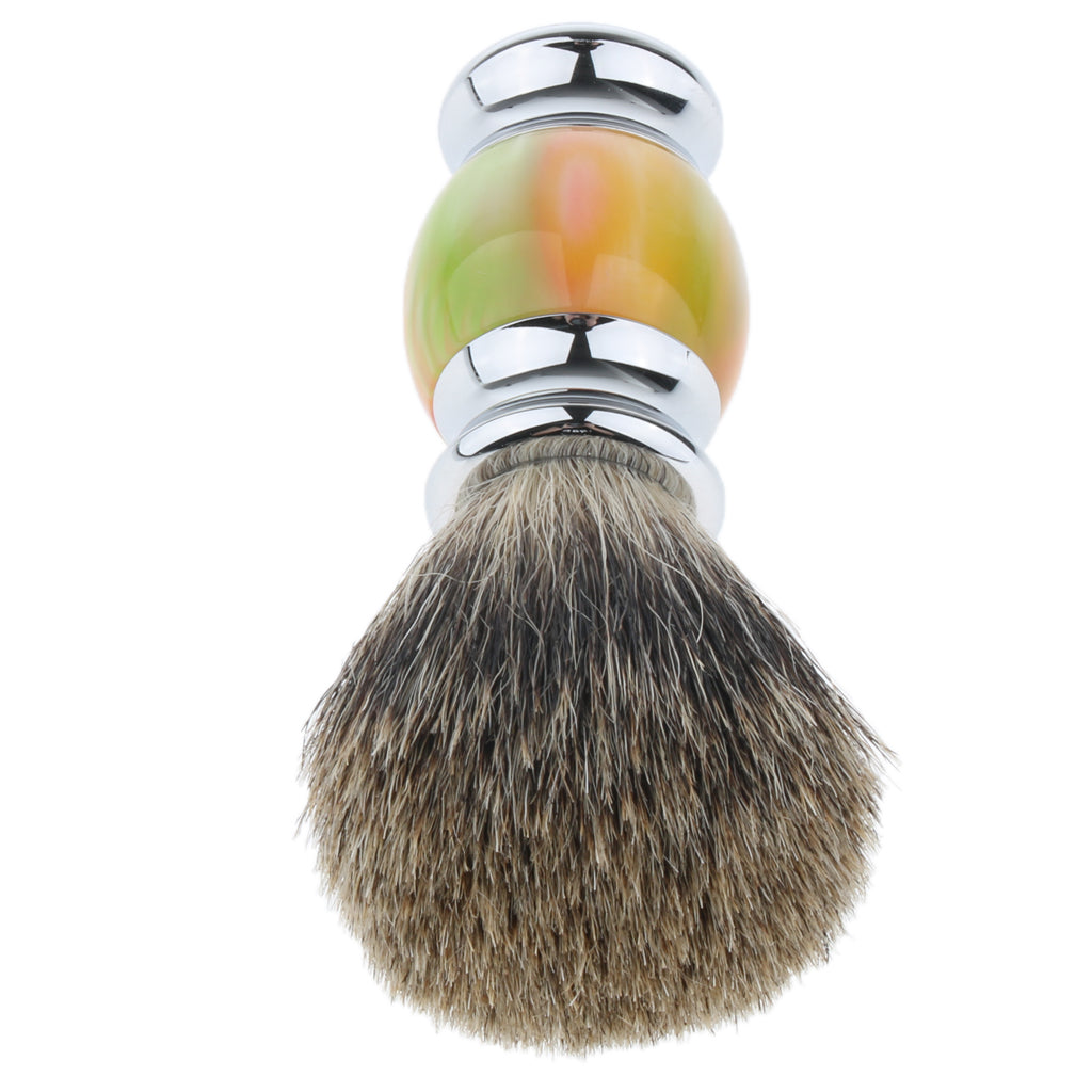 Wooden Handle Men's Mustache Shaving Brush Grooming Tool for Barber Salon 01