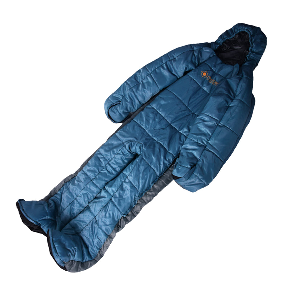 Adult Full Body Wearable Sleeping Bag with zippers for Outdoor Travel  M