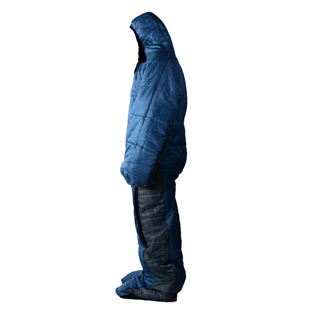 Adult Full Body Wearable Sleeping Bag with zippers for Outdoor Travel  M