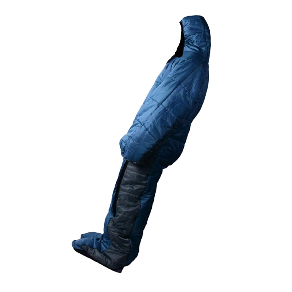 Adult Full Body Wearable Sleeping Bag with zippers for Outdoor Travel  M