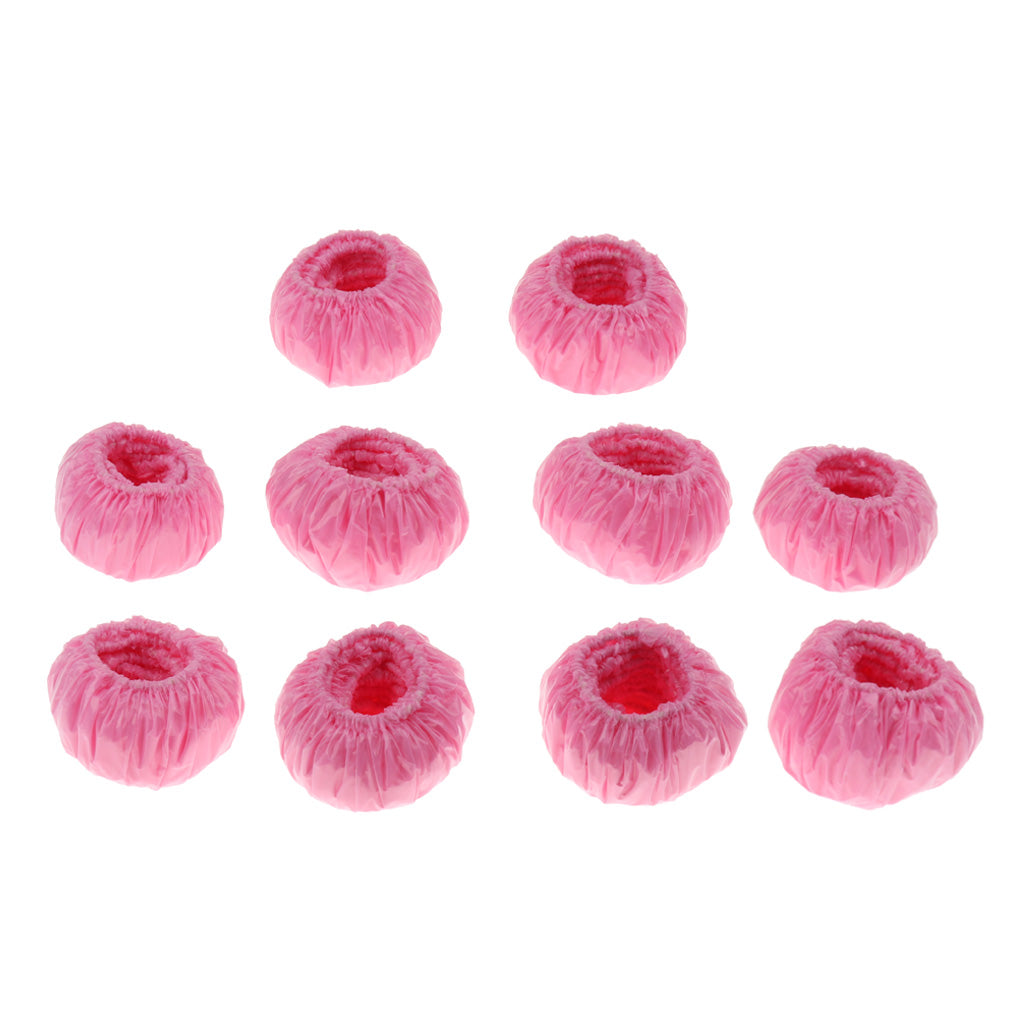 100 Pieces Disposable Kids Baby Bath Ear Protectors Covers Earmuffs Pink