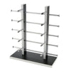 Sunglasses Display Stand Glass Eyewear Storage Rack for 10Pairs Black White