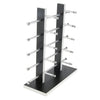 Sunglasses Display Stand Glass Eyewear Storage Rack for 10Pairs Black White