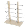 Sunglasses Display Stand Glass Eyewear Storage Rack for 10Pairs Wood