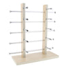 Sunglasses Display Stand Glass Eyewear Storage Rack for 10Pairs Wood