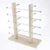 Sunglasses Display Stand Glass Eyewear Storage Rack for 10Pairs Wood