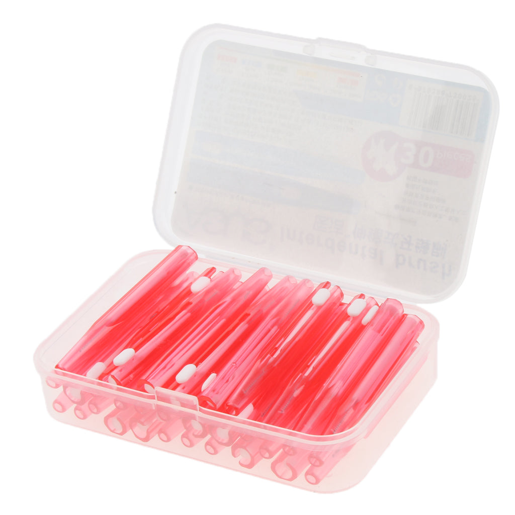 Dental Care Tooth Pick Intertooth Brush Toothbrush Gap Brush Toothpick Red