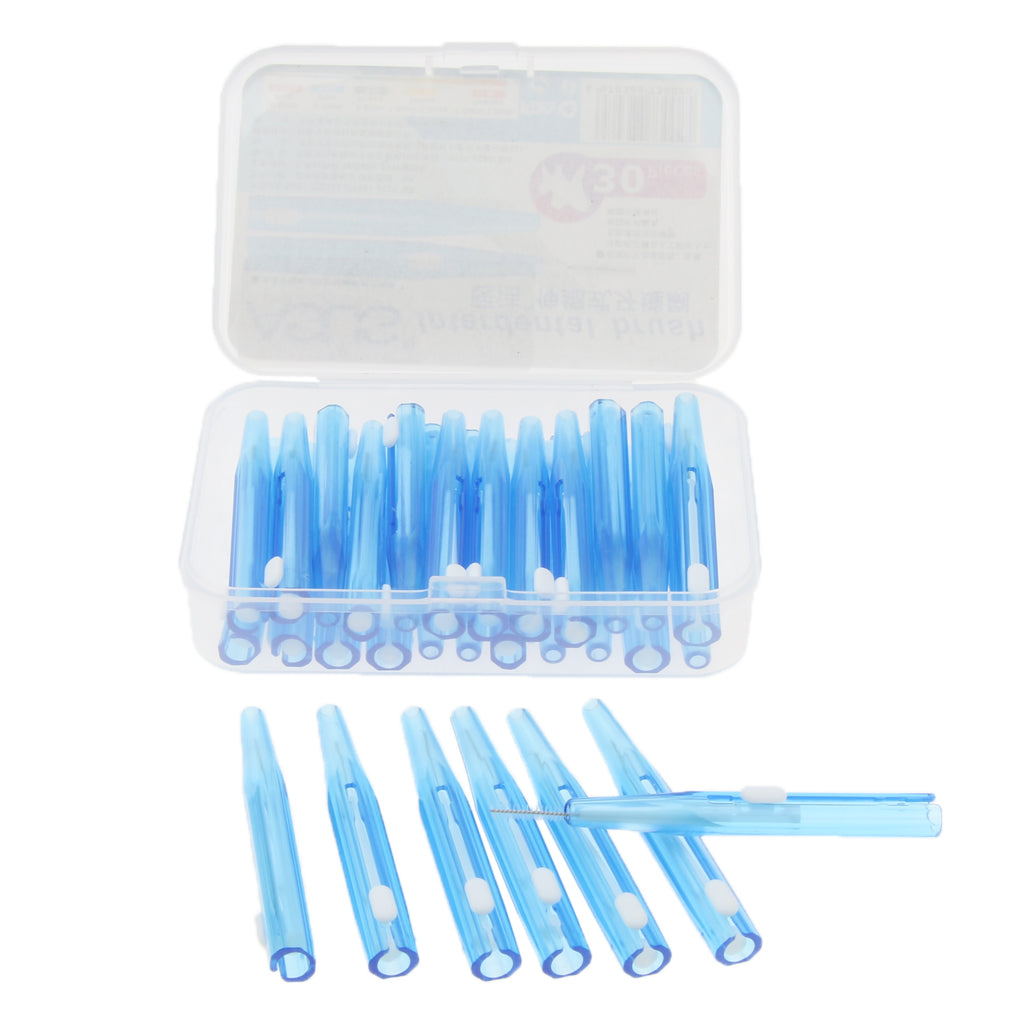 Dental Care Tooth Pick Intertooth Brush Toothbrush Gap Brush Toothpick Blue