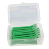 20 Pieces Interdental Brush Toothpick Floss Teeth Cleaner Oral Care Green