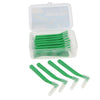 20 Pieces Interdental Brush Toothpick Floss Teeth Cleaner Oral Care Green