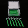 20 Pieces Interdental Brush Toothpick Floss Teeth Cleaner Oral Care Green