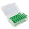 20 Pieces Interdental Brush Toothpick Floss Teeth Cleaner Oral Care Green