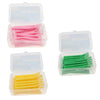 20 Pieces Interdental Brush Toothpick Floss Teeth Cleaner Oral Care Pink