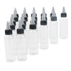 20 Piece Empty Plastic Squeeze Bottle withTwist Top Cap Tip Applicator 60ml