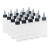 20 Piece Empty Plastic Squeeze Bottle withTwist Top Cap Tip Applicator 60ml