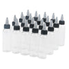 20 Piece Empty Plastic Squeeze Bottle withTwist Top Cap Tip Applicator 60ml