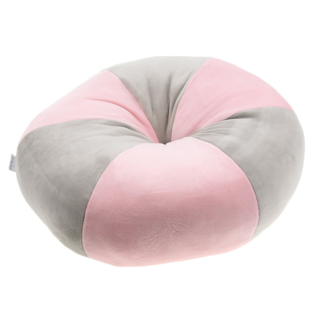 Soft Seat Cushion Pillow Reduce Pressure on Back Tailbone  Pink Light Gray