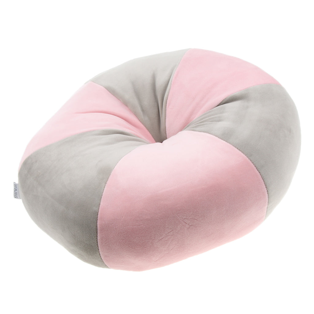 Soft Seat Cushion Pillow Reduce Pressure on Back Tailbone  Pink Light Gray