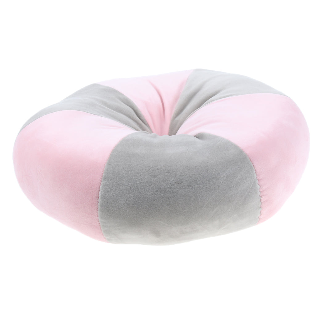 Soft Seat Cushion Pillow Reduce Pressure on Back Tailbone  Pink Light Gray