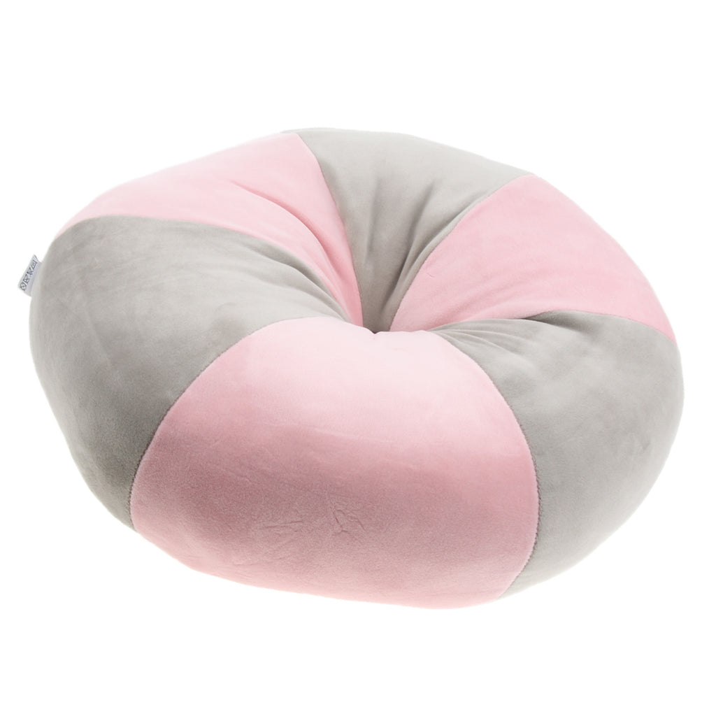 Soft Seat Cushion Pillow Reduce Pressure on Back Tailbone  Pink Light Gray