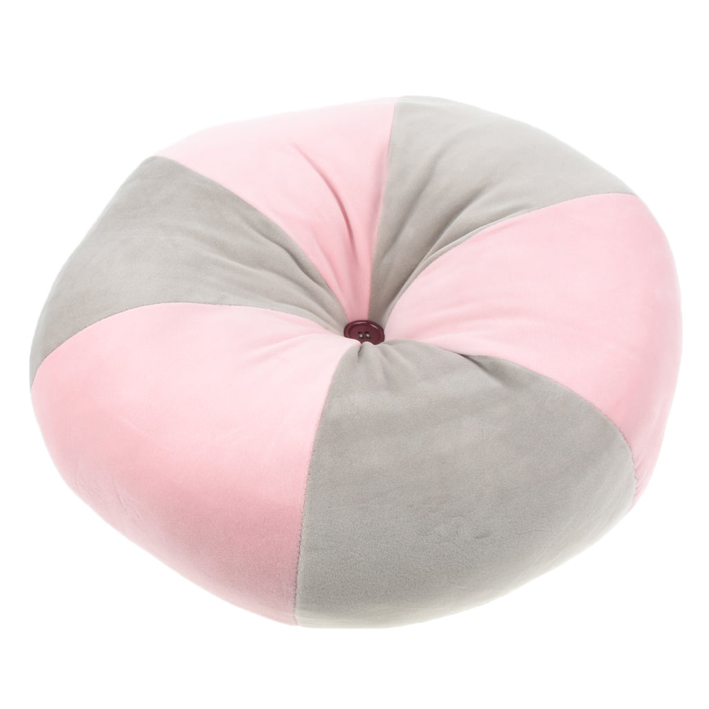 Soft Seat Cushion Pillow Reduce Pressure on Back Tailbone  Pink Light Gray