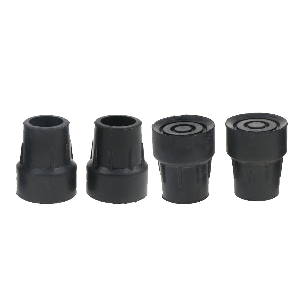 4pcs 25mm Rubber Trekking Pole Cap Walking Stick Ferrule Non-slip Foot Cover