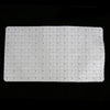 Non Slip Bathroom Shower Bath Tub Suction Bathtub Mat with Drain Hole White