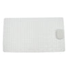 Non Slip Bathroom Shower Bath Tub Suction Bathtub Mat with Drain Hole White