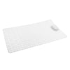 Non Slip Bathroom Shower Bath Tub Suction Bathtub Mat with Drain Hole White