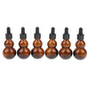 6 Pieces Gourd Glass Dropper Bottles For Essential Oil Makeup Liquid 20ml