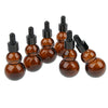 6 Pieces Gourd Glass Dropper Bottles For Essential Oil Makeup Liquid 20ml