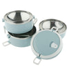 Stainless Steel Thermal Lunch Box Stackable Insulated Bento Box Jar Blue