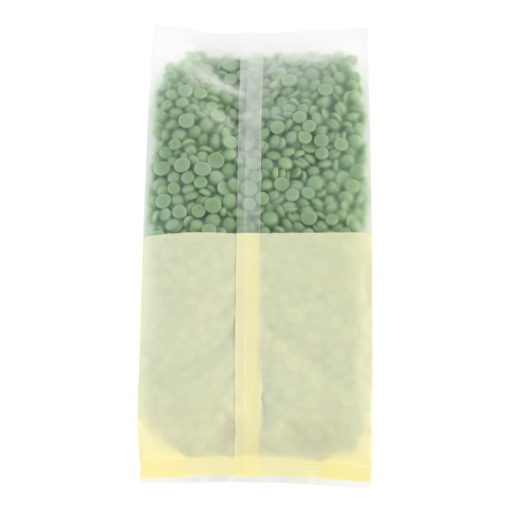 500g No Strip Pearl Hard Film Wax Beads Beans Pellet Hair Removal Green Tea