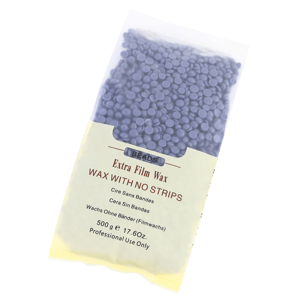 500g No Strip Pearl Hard Film Wax Beads Beans Pellet Hair Removal Lavender