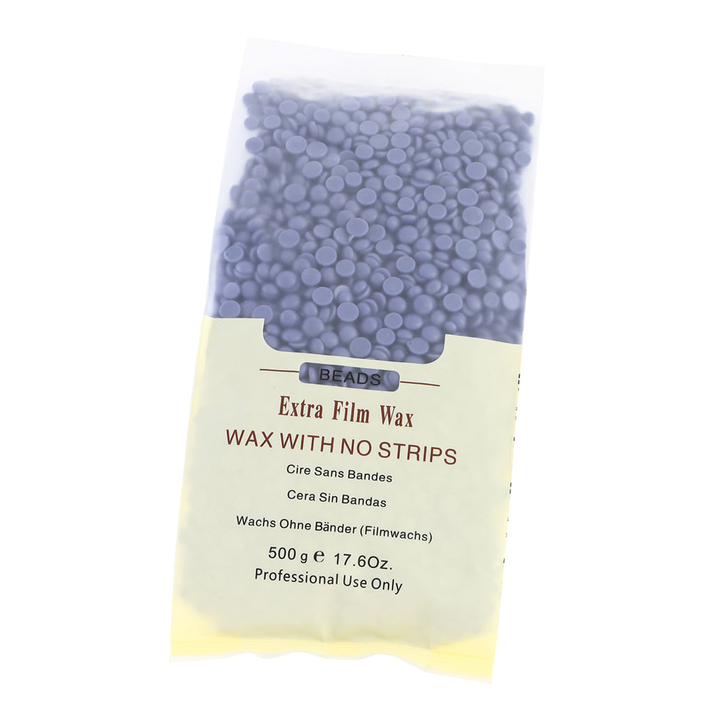 500g No Strip Pearl Hard Film Wax Beads Beans Pellet Hair Removal Lavender