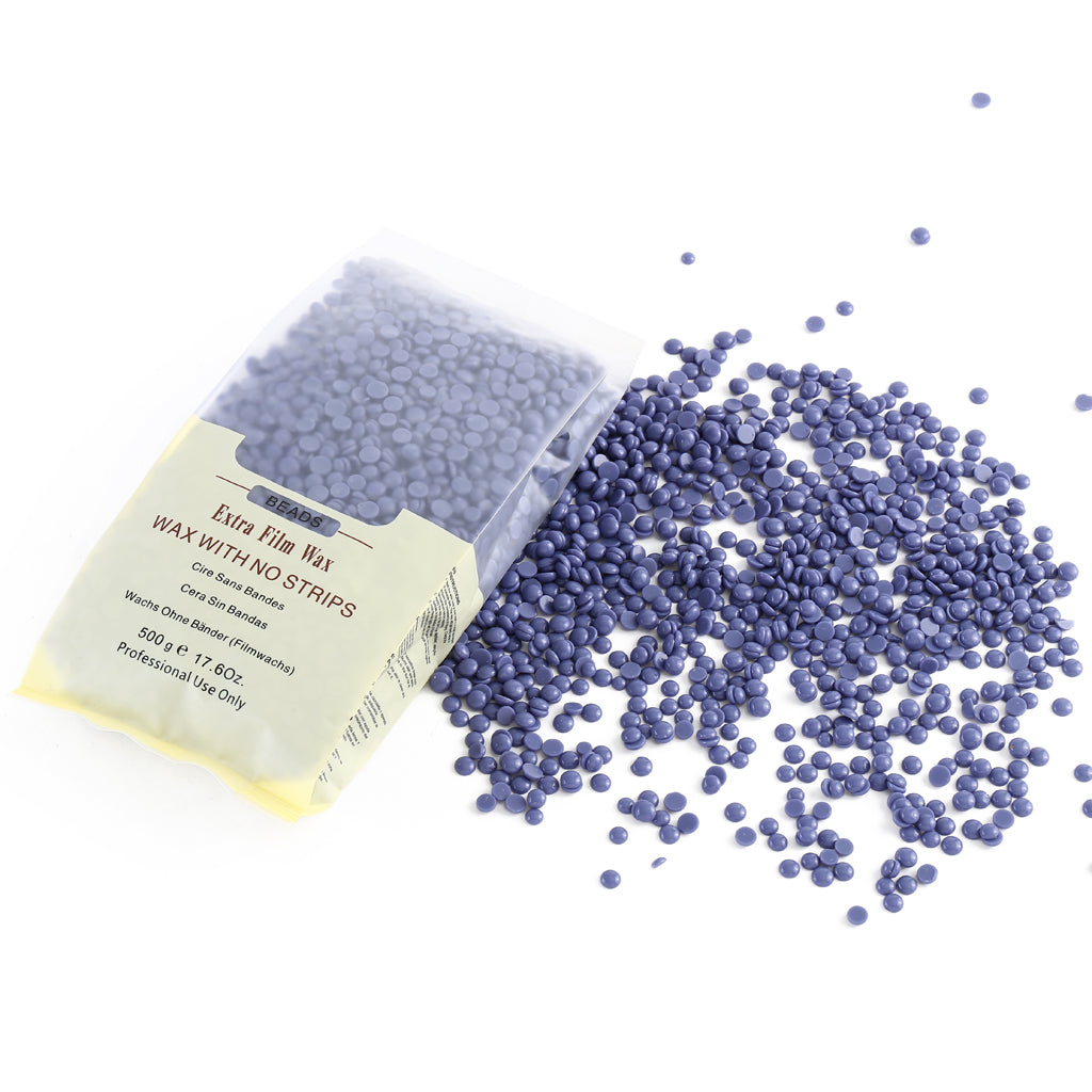 500g No Strip Pearl Hard Film Wax Beads Beans Pellet Hair Removal Lavender