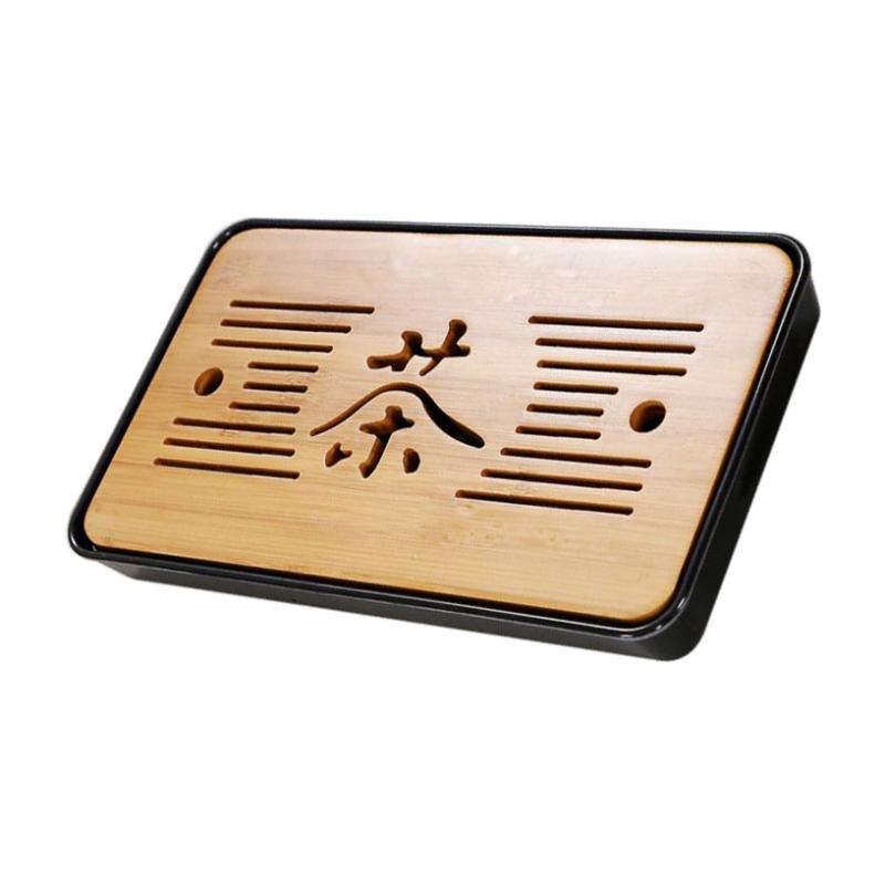 Kung Fu GongFu Tea Table Serving Tray Drainage Type Black M Cha