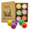 6 Pieces Women Scented Bubble Bath Salt Essential Balls Set Kit