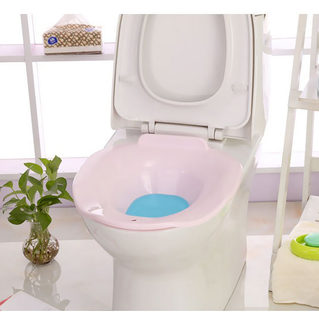 Sitz Bath Tub Toilet Care Basin Avoid Squatting for Pregnant Women Pink