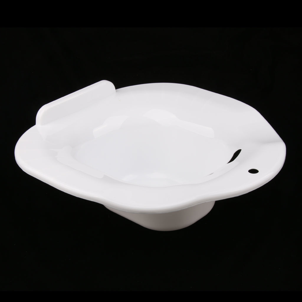 Hip Bath Tub Sitz Bath for Toilet Maternity Hemorrhoid Avoid Squatting White