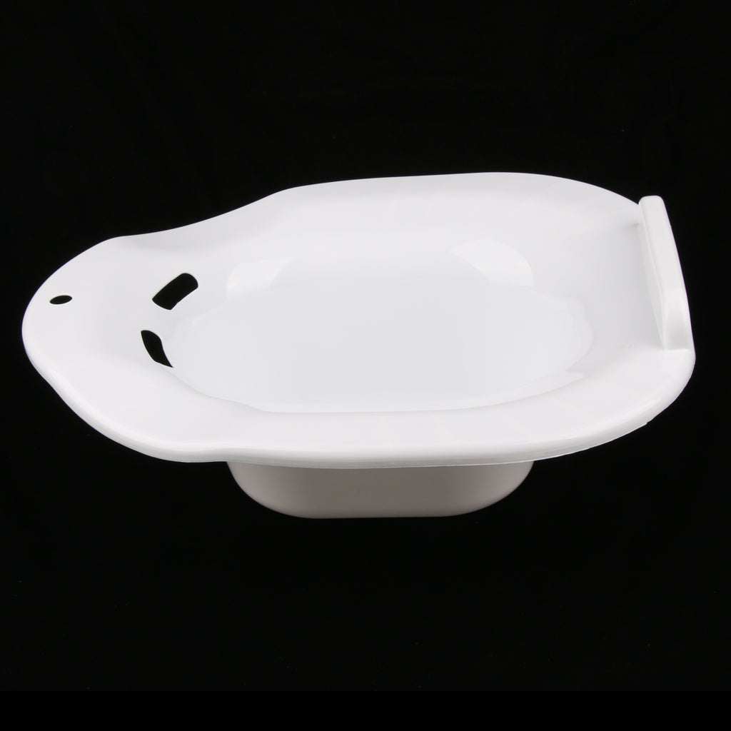 Hip Bath Tub Sitz Bath for Toilet Maternity Hemorrhoid Avoid Squatting White